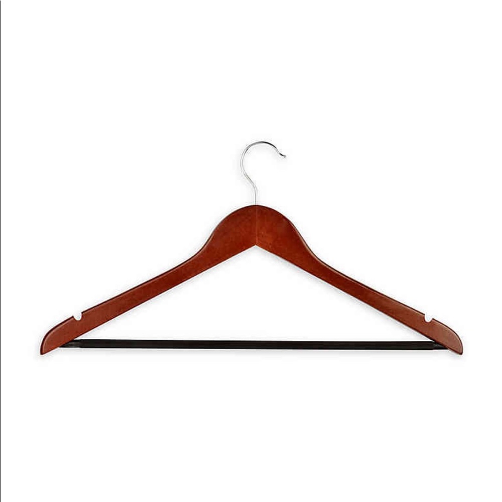 4 Honey-Can-Do® 8-Pack Wooden Basic Suit Hangers